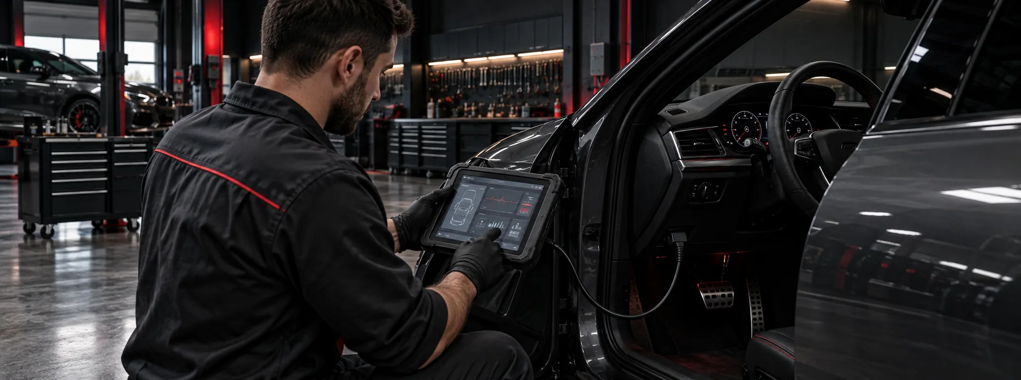 Diagnosis electrónica de un automóvil en el taller